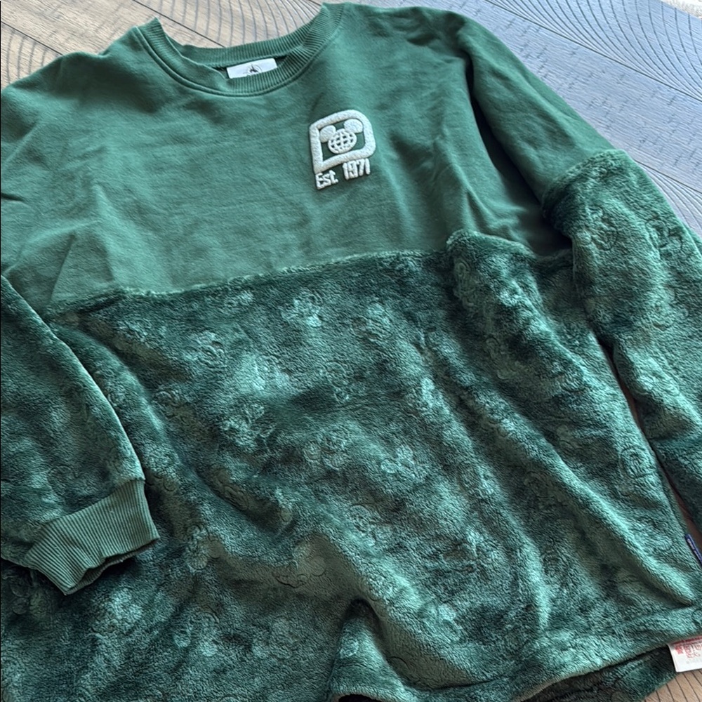 Green Disney Holiday Spirit Jersey Fleece